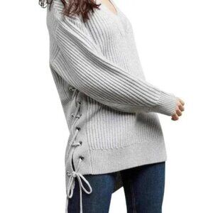 Rag & Bone Ivy V-Neck Sweater, Lt gray size M